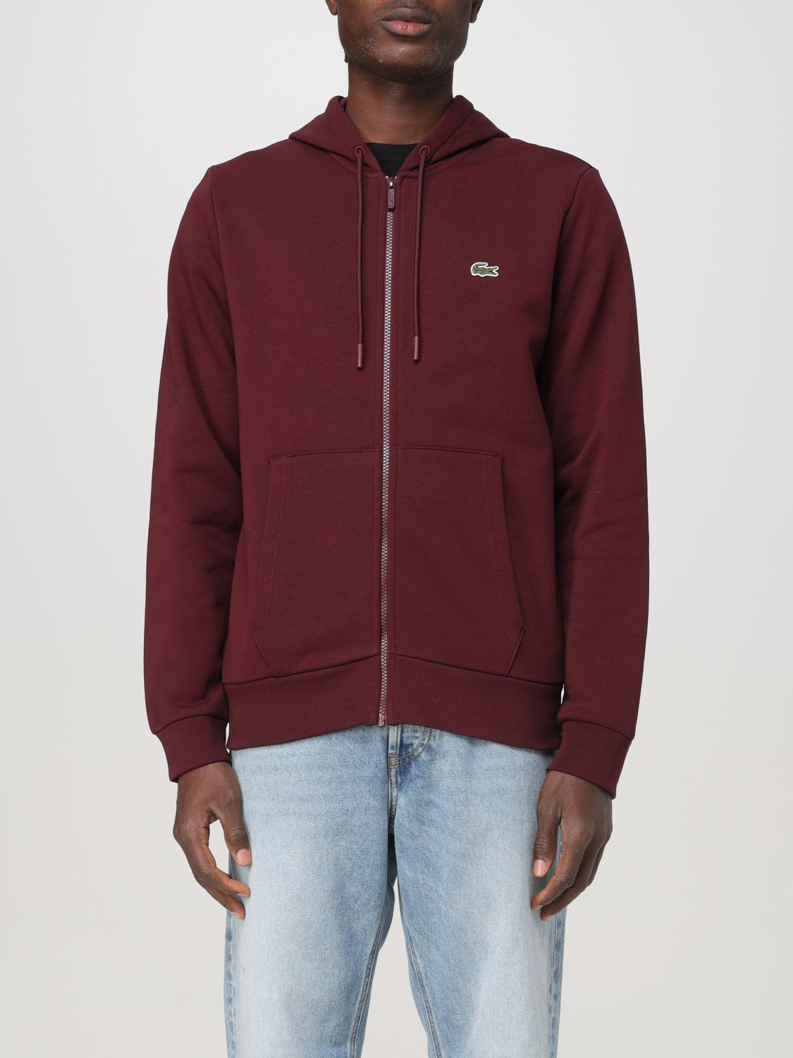 Lacoste Sweatshirt  Men Color Burgundy In Burgunderrot