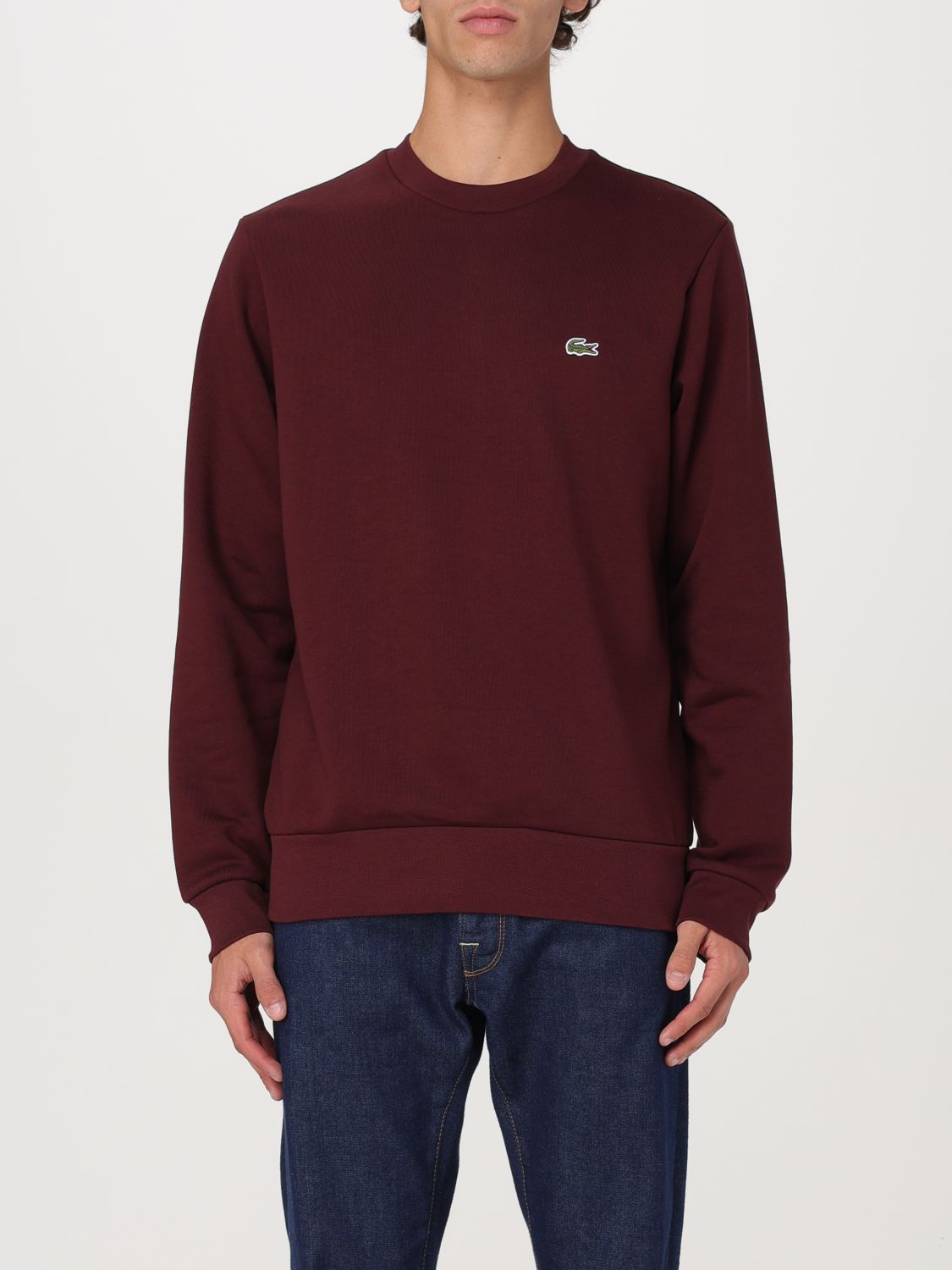 Lacoste Sweatshirt  Men Color Burgundy In Burgunderrot