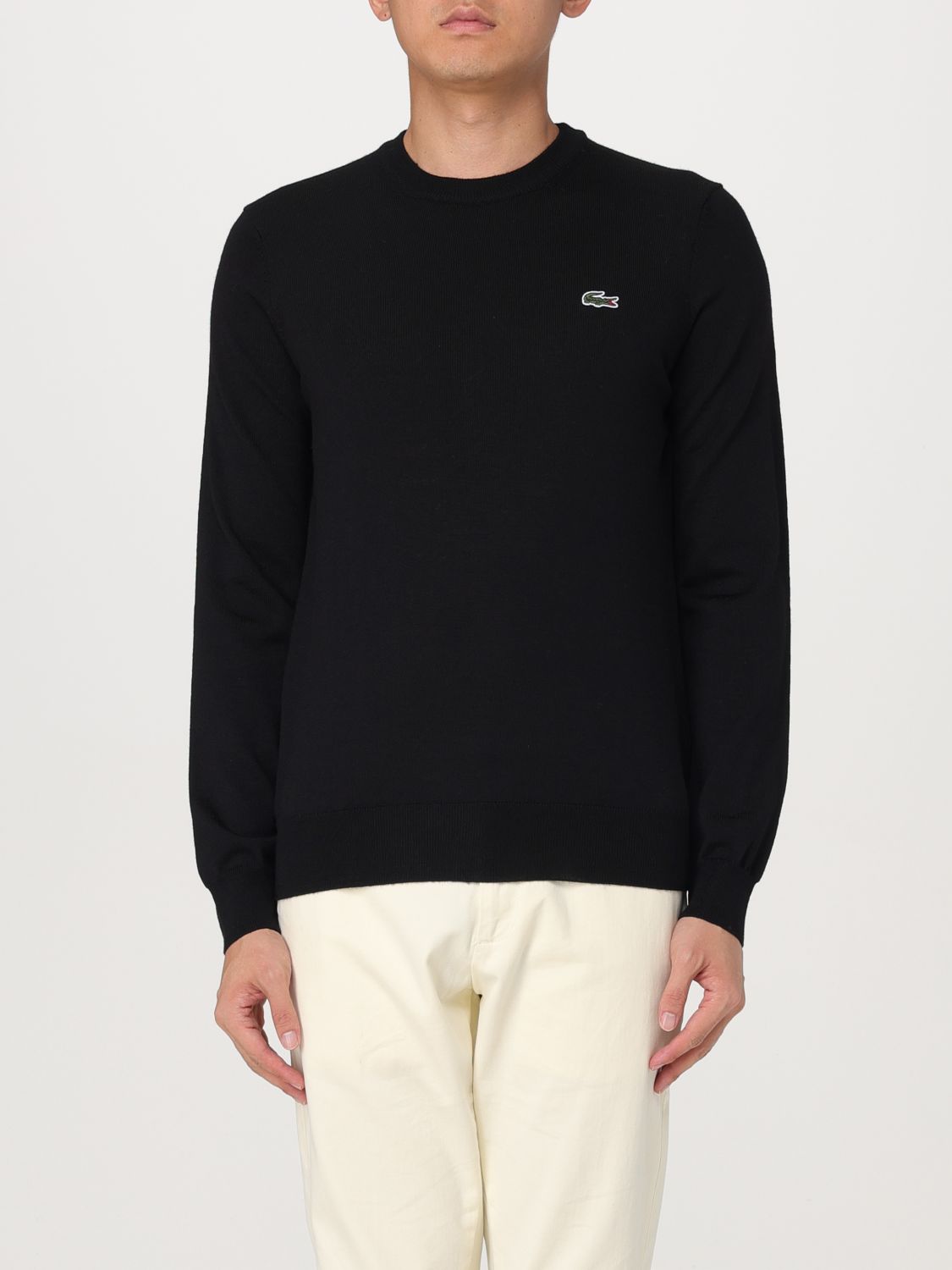 Shop Lacoste Sweater  Men Color Black In Schwarz