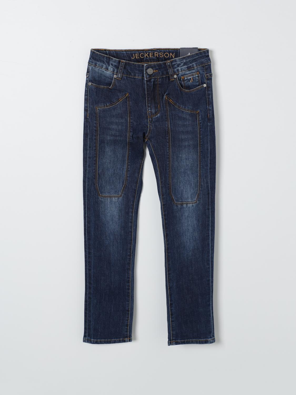 Jeckerson Jeans  Kids Color Denim In 牛仔布