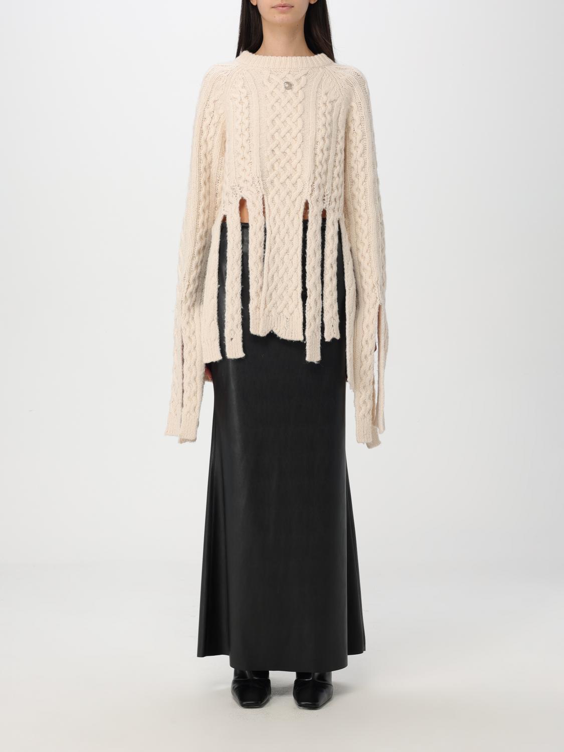Coperni Ivory Wool Blend Sweater In Natural