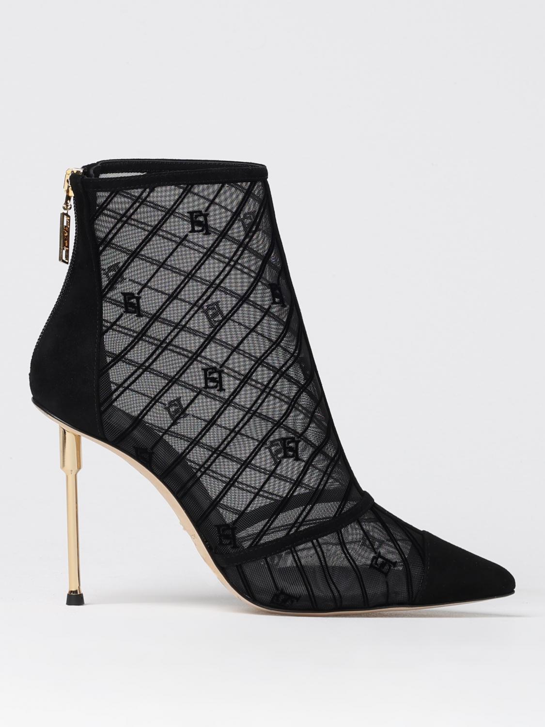 Flat Ankle Boots ELISABETTA FRANCHI Woman color Black