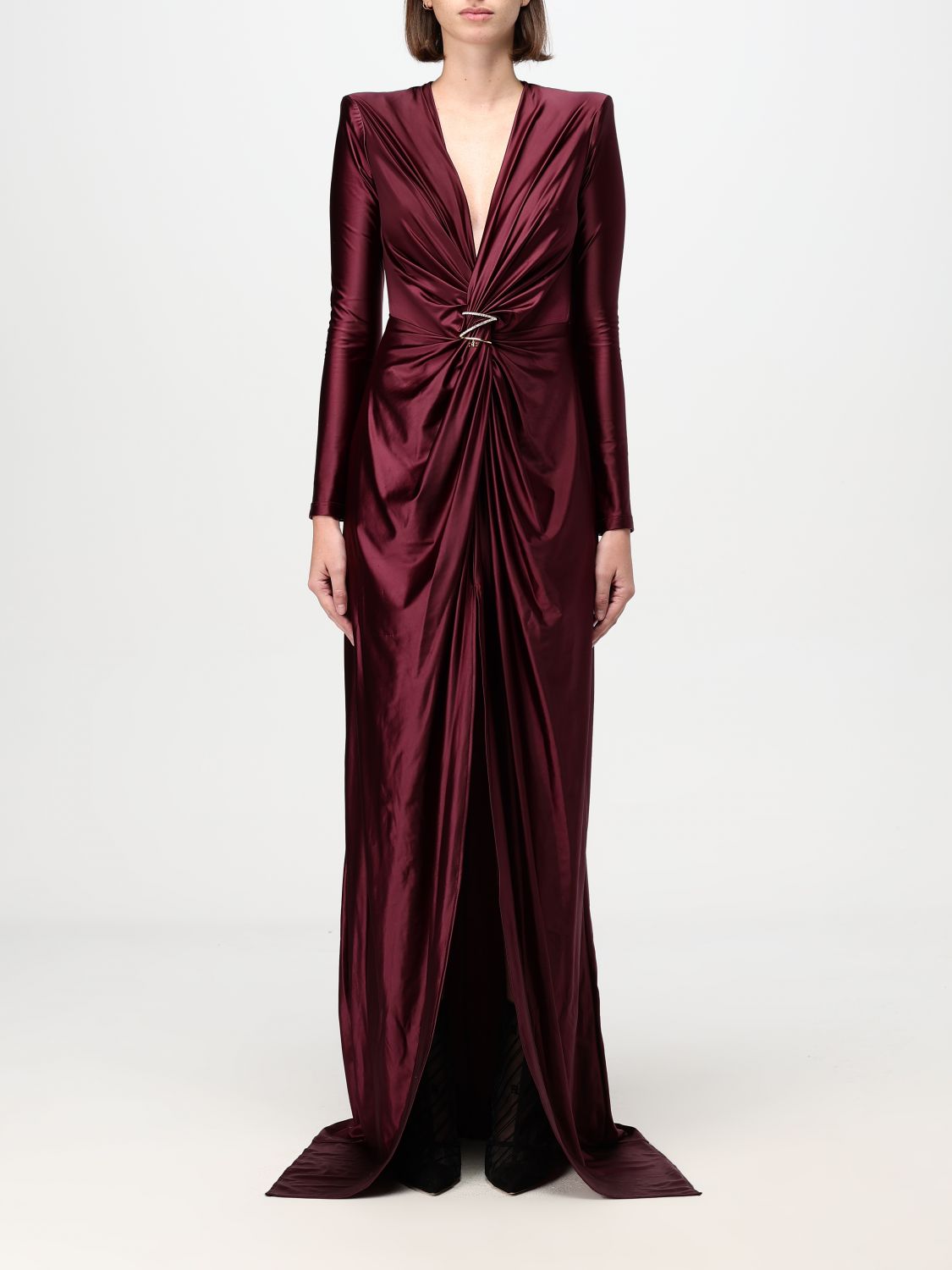 Elisabetta Franchi La Mia Bambina Dress Elisabetta Franchi Woman Color Burgundy In 酒红