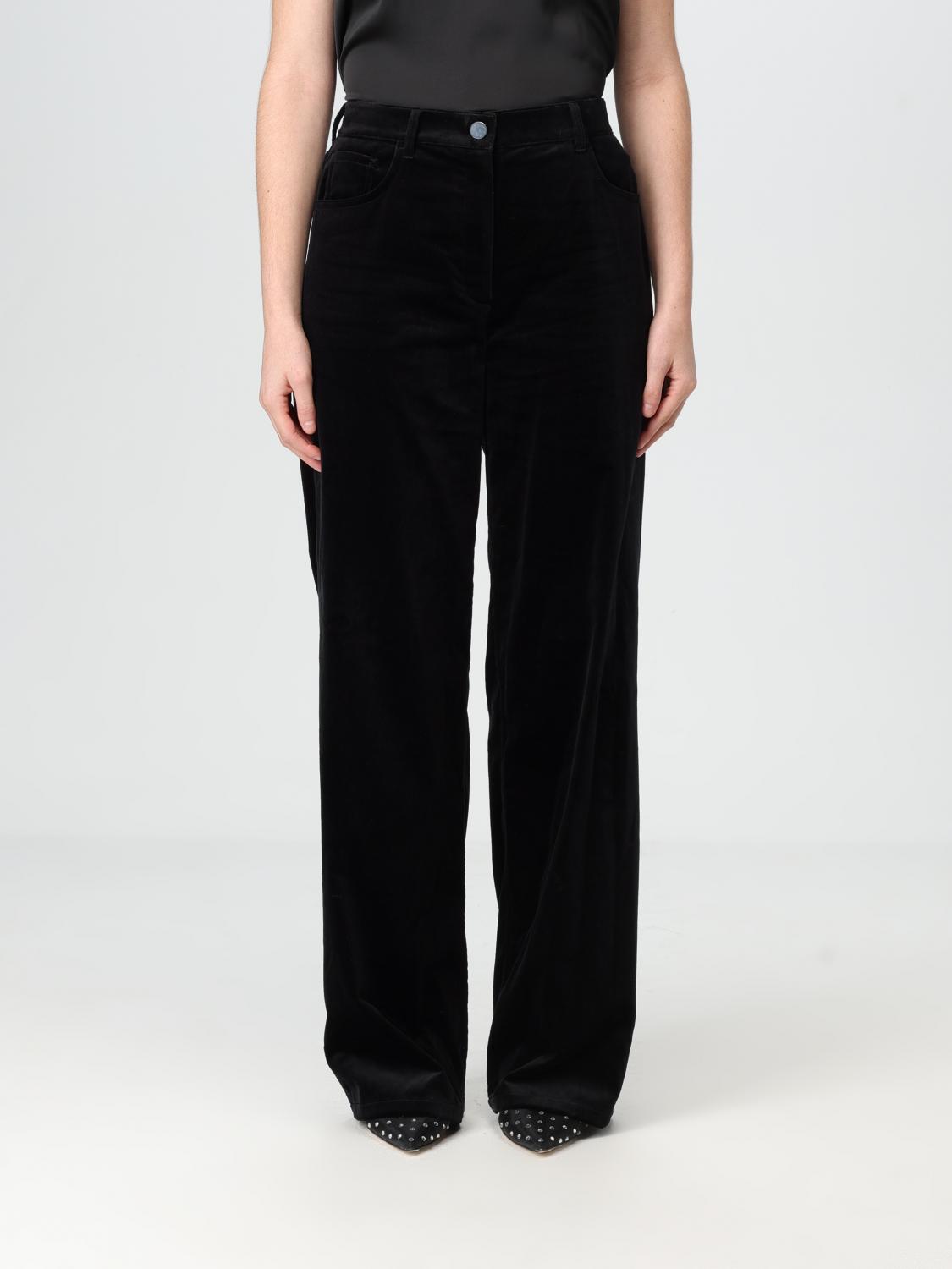 Theory Belt-loop Casual Pants In Black