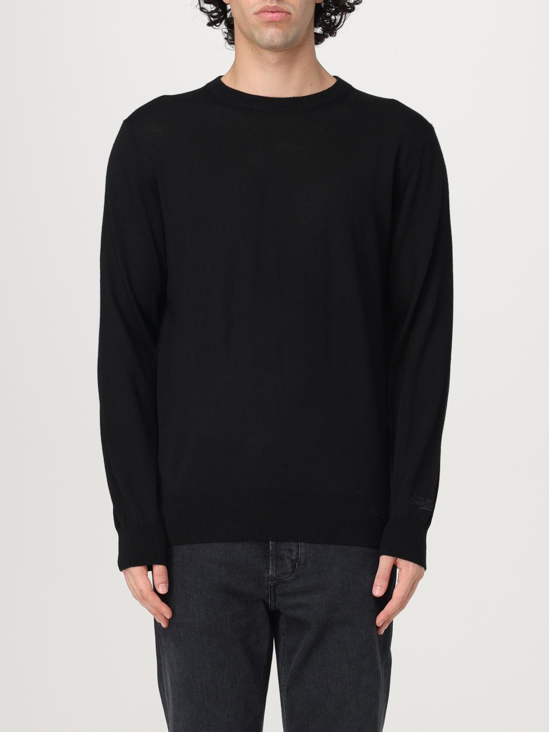 Mc2 Saint Barth Logo Embroidered Crewneck Jumper In Schwarz