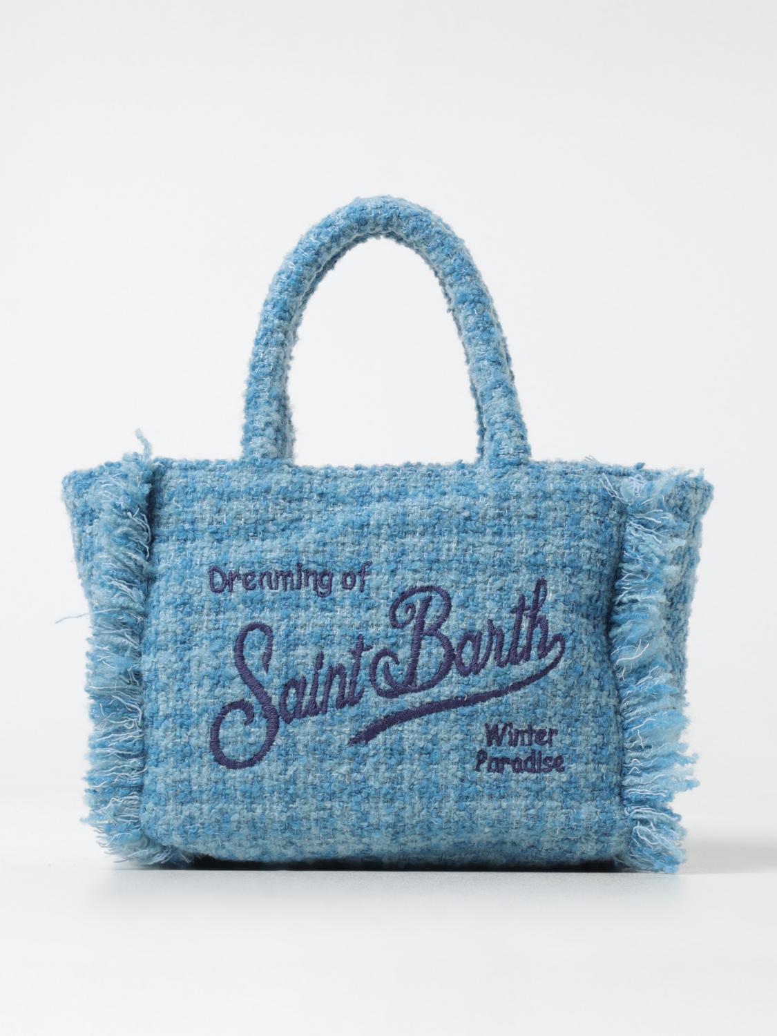 Mc2 Saint Barth Handbag  Woman Color Gnawed Blue In Gnawed Blue
