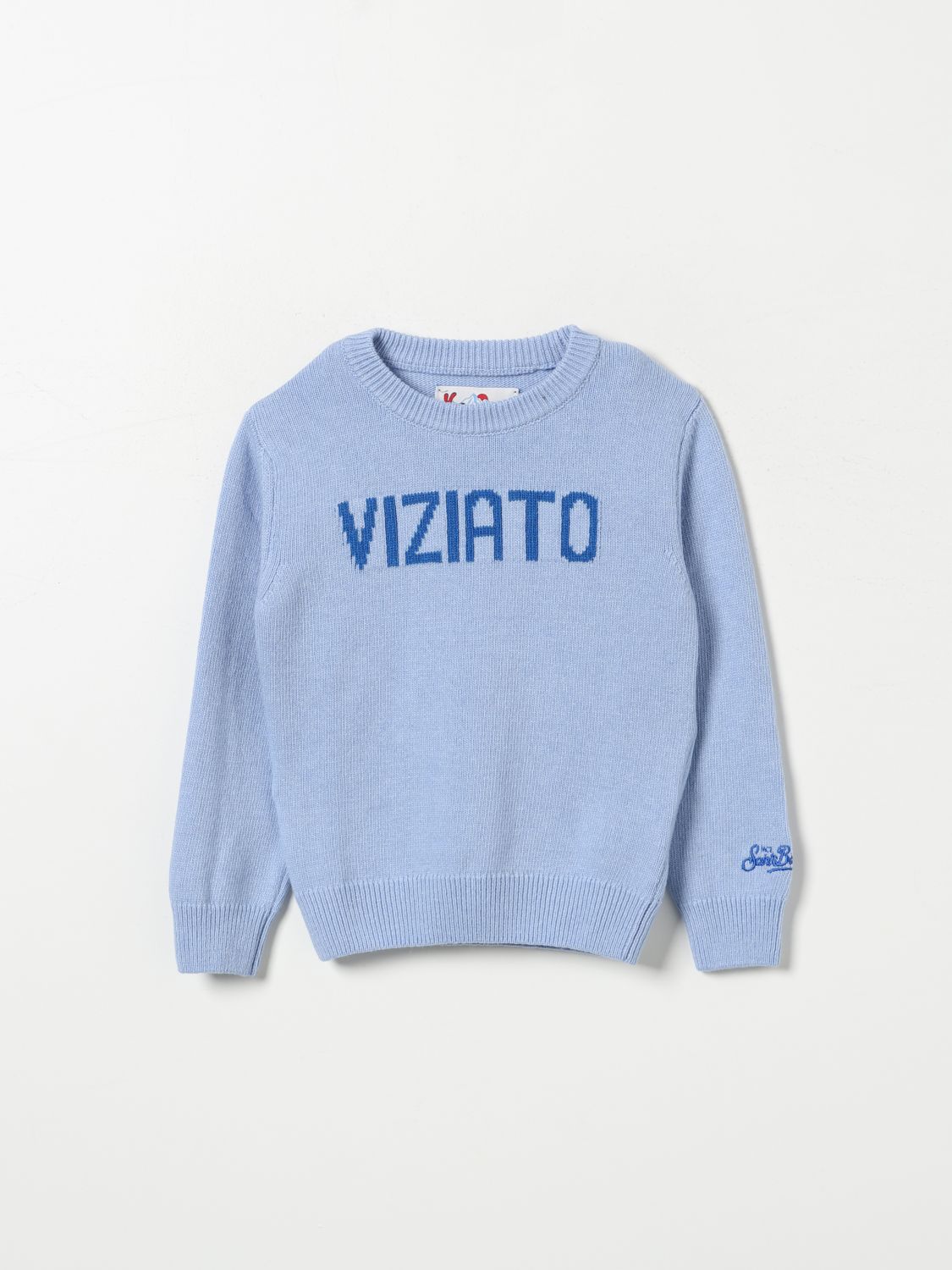 MC2 SAINT BARTH SWEATER MC2 SAINT BARTH KIDS COLOR GNAWED BLUE 420260011