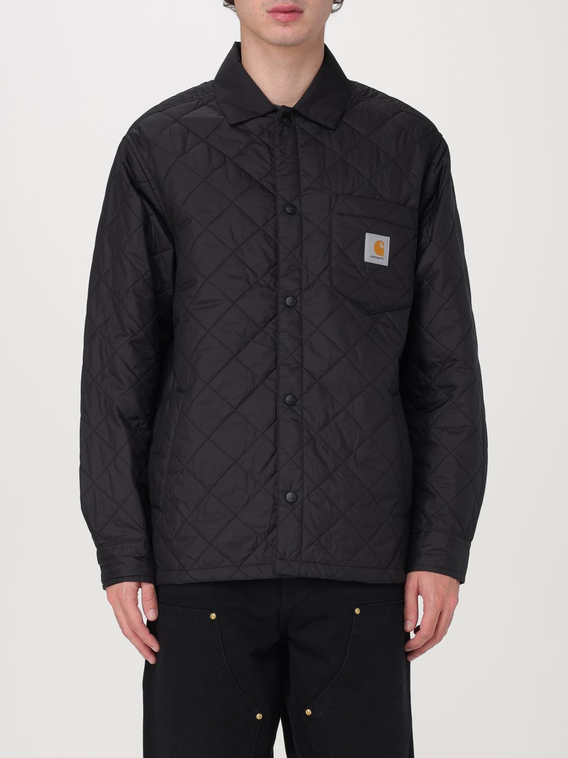 Shop Carhartt Jacket  Wip Men Color Black In Schwarz