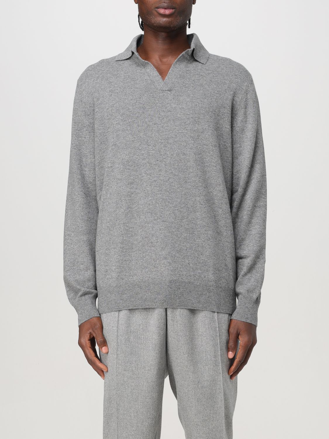 Shop Brunello Cucinelli Sweater  Men Color Grey In Grau