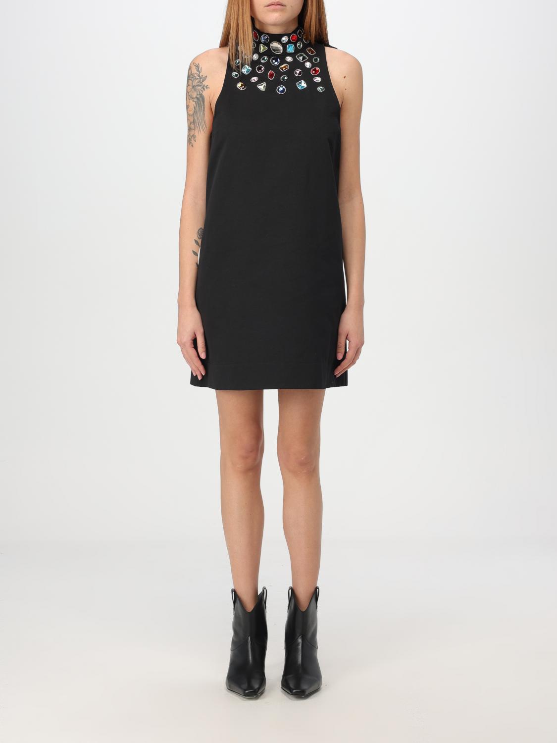 Shop Staud Dress  Woman Color Black In Schwarz