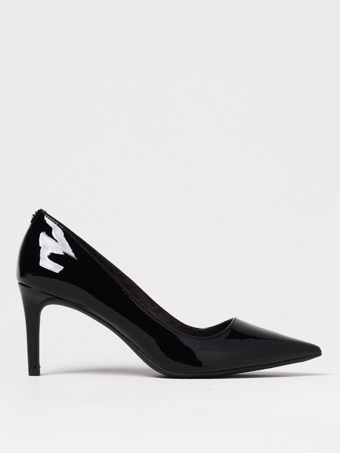 Michael Kors Alina Flex Pumps In Black Patent Leather In Black