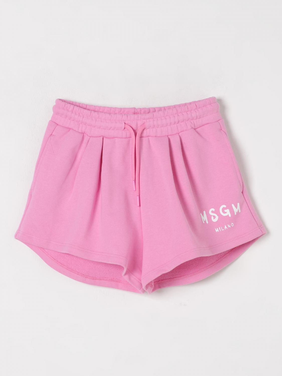Msgm Short Kids Kids Color Pink In Pink