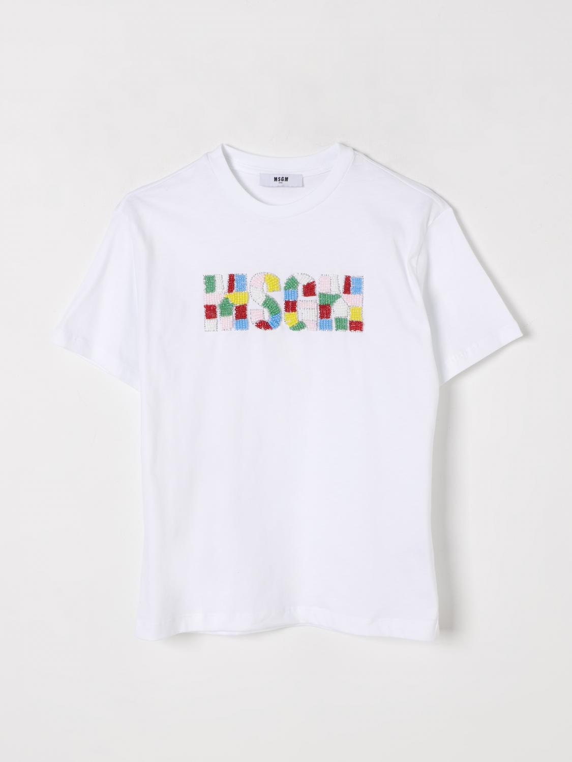 Msgm T-shirt Kids Kids Color White In White