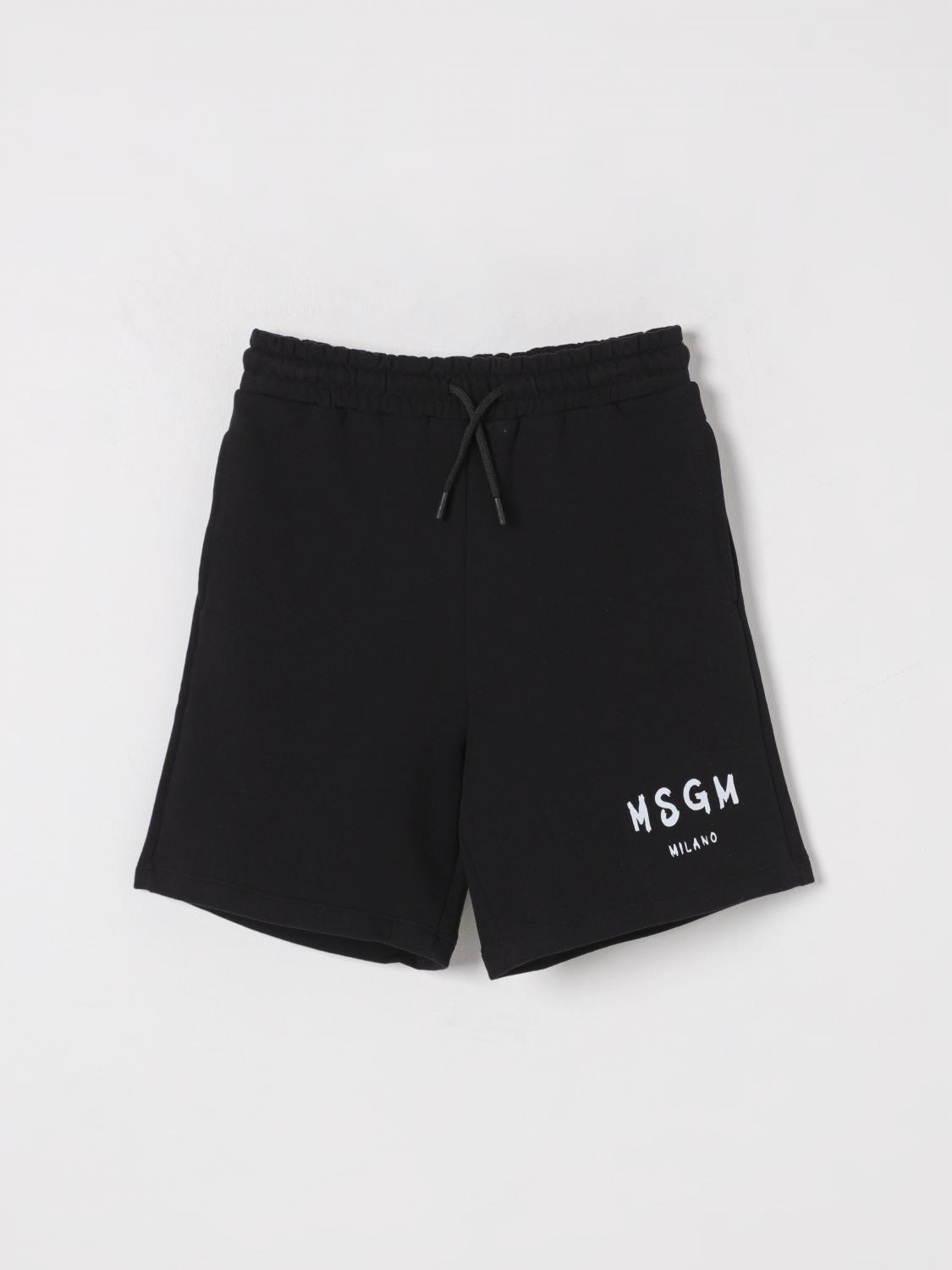 Msgm Shorts Kids Kids Color Black In Black