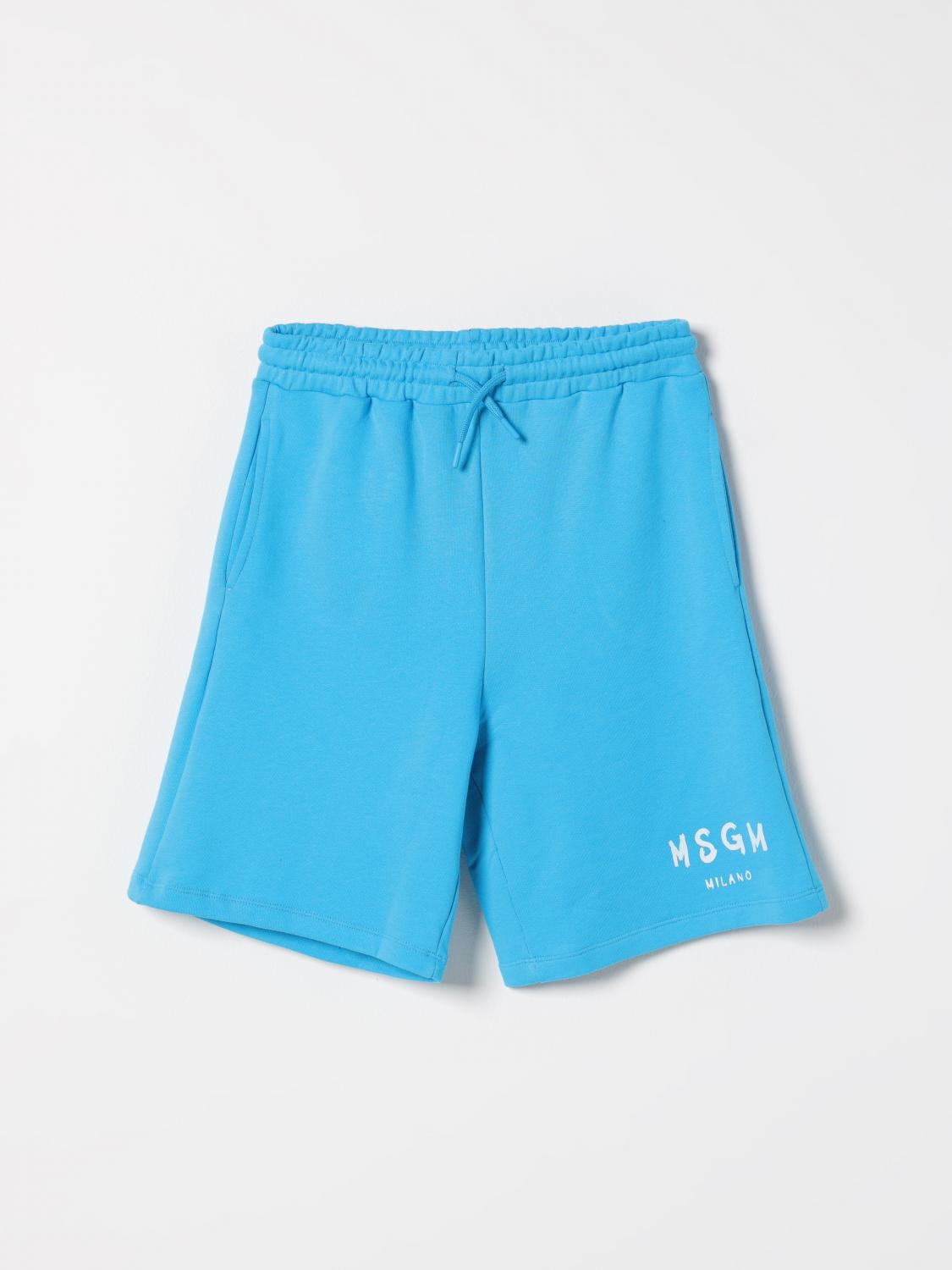 Msgm Shorts Kids Kids Color Turquoise In Türkis