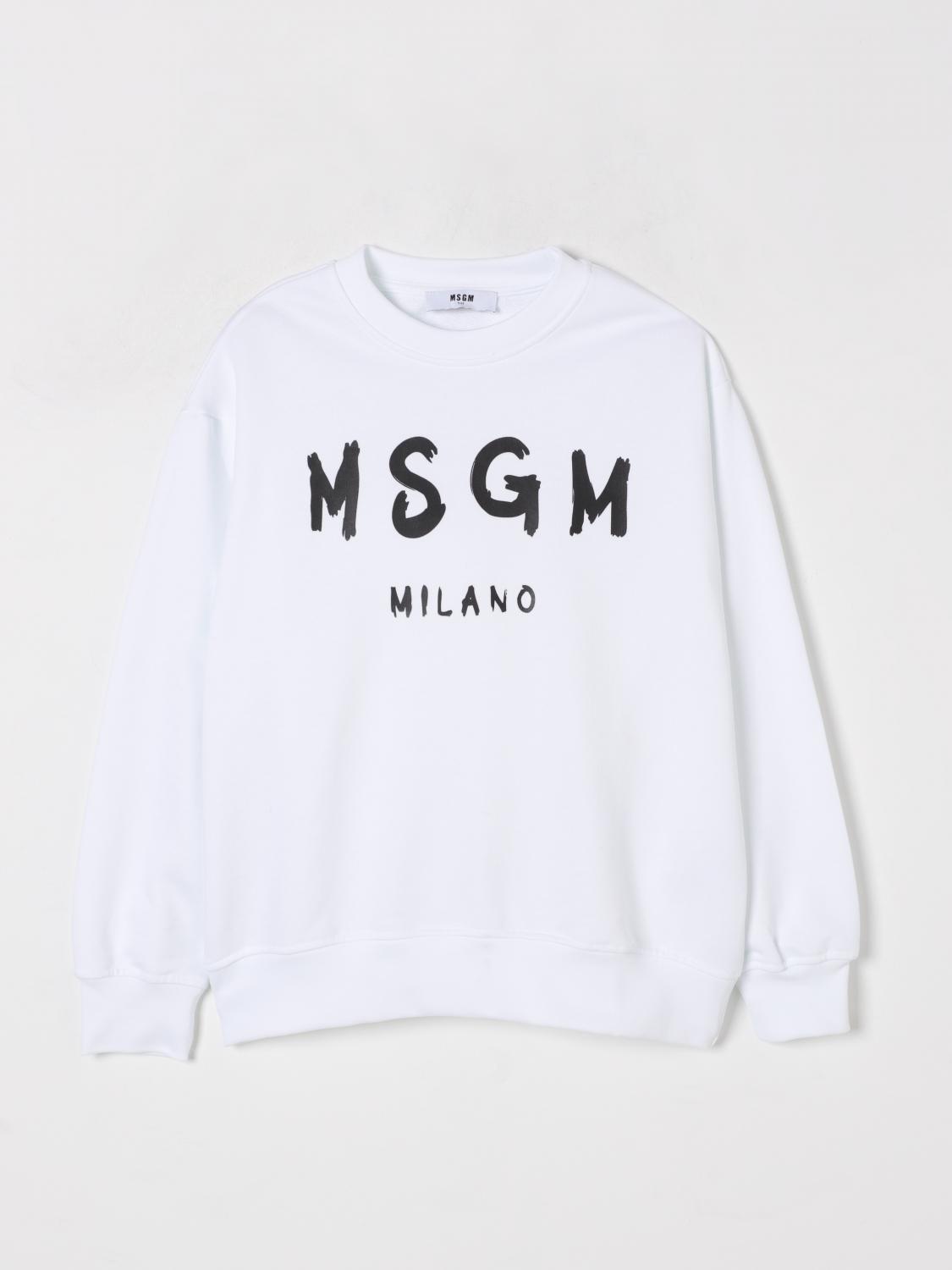 Shop Msgm Sweater Kids Kids Color White