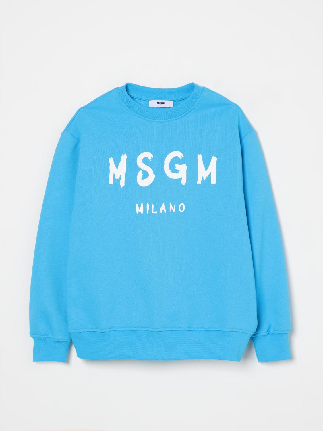 Msgm Sweater Kids Kids Color Turquoise In Turquoise
