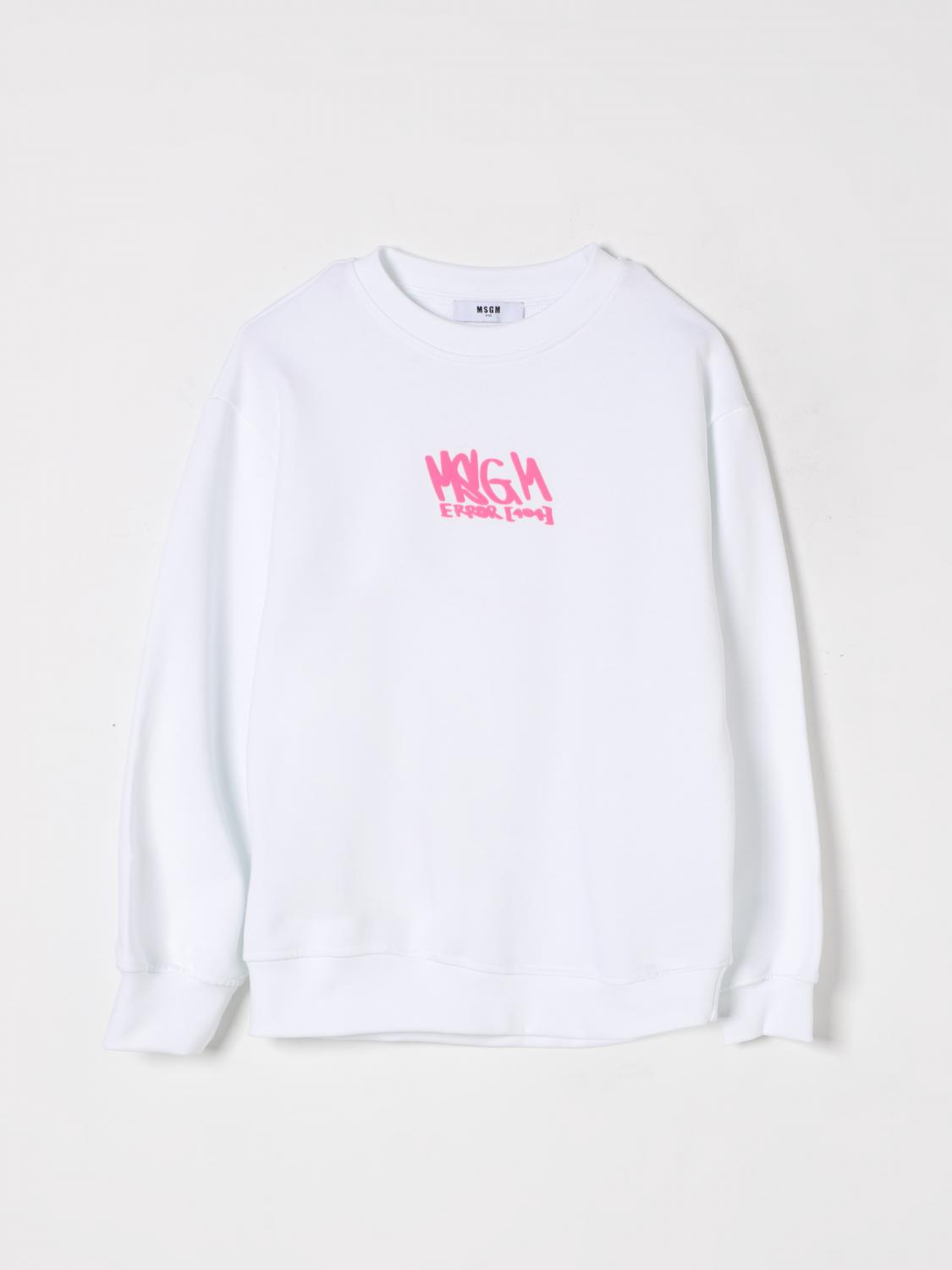 Msgm Sweater Kids Kids Color White In White