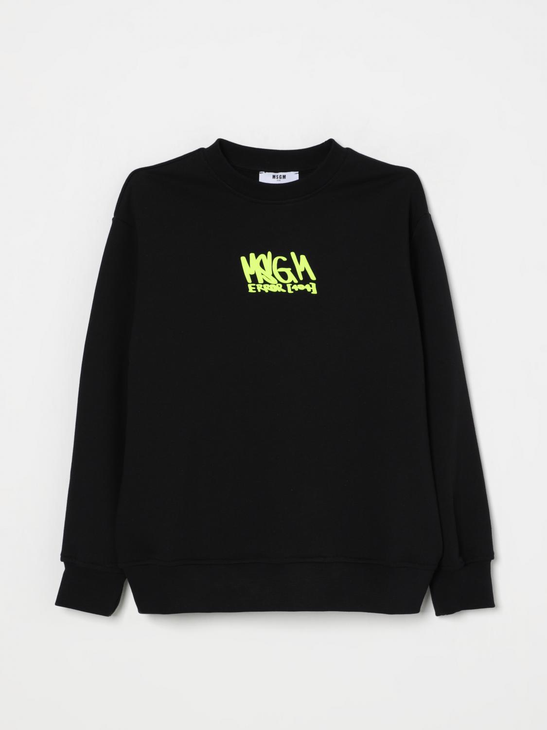 Msgm Logo-print Sweatshirt In Black