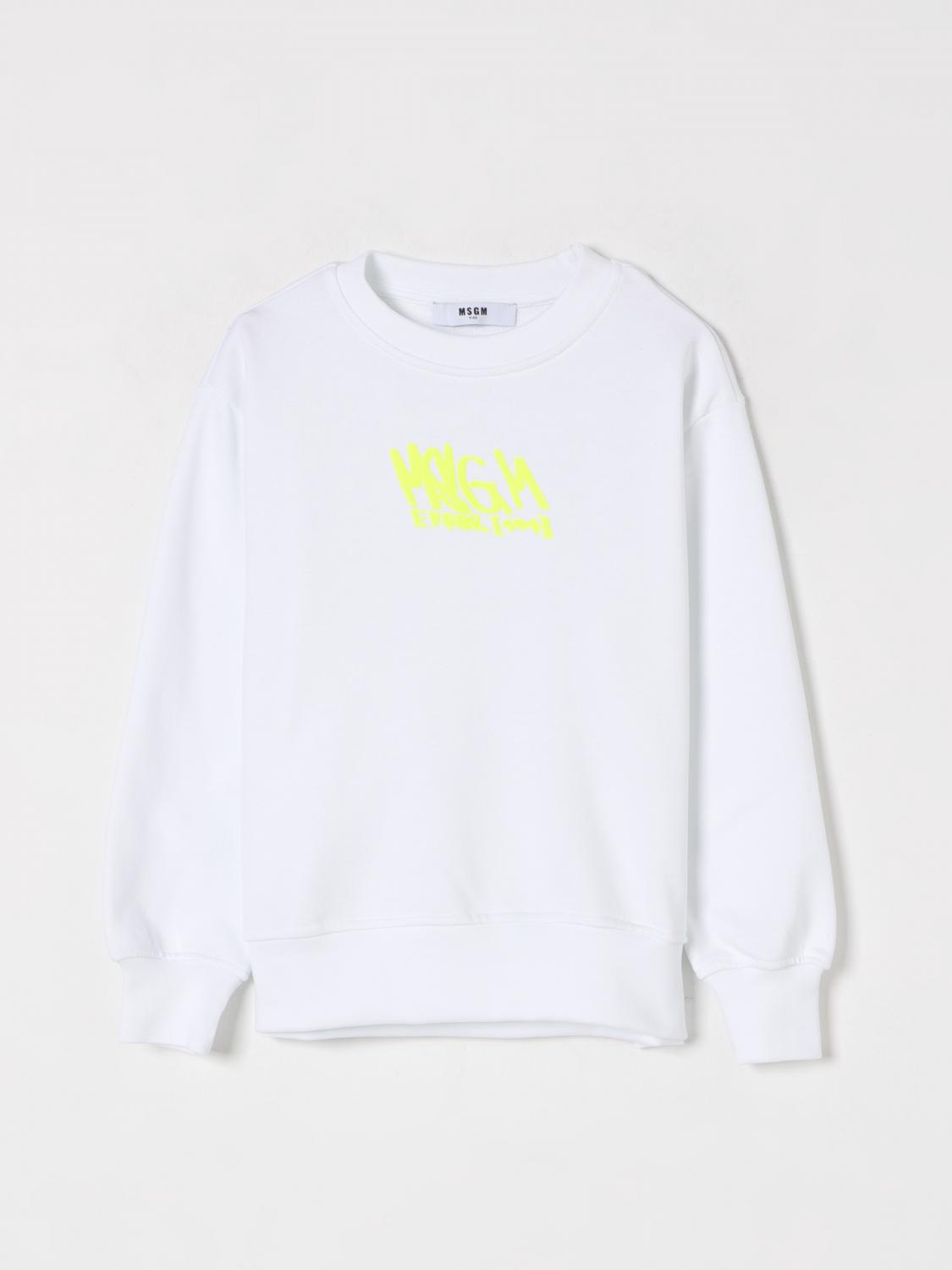 Msgm Sweater Kids Kids Color White 1 In White 1