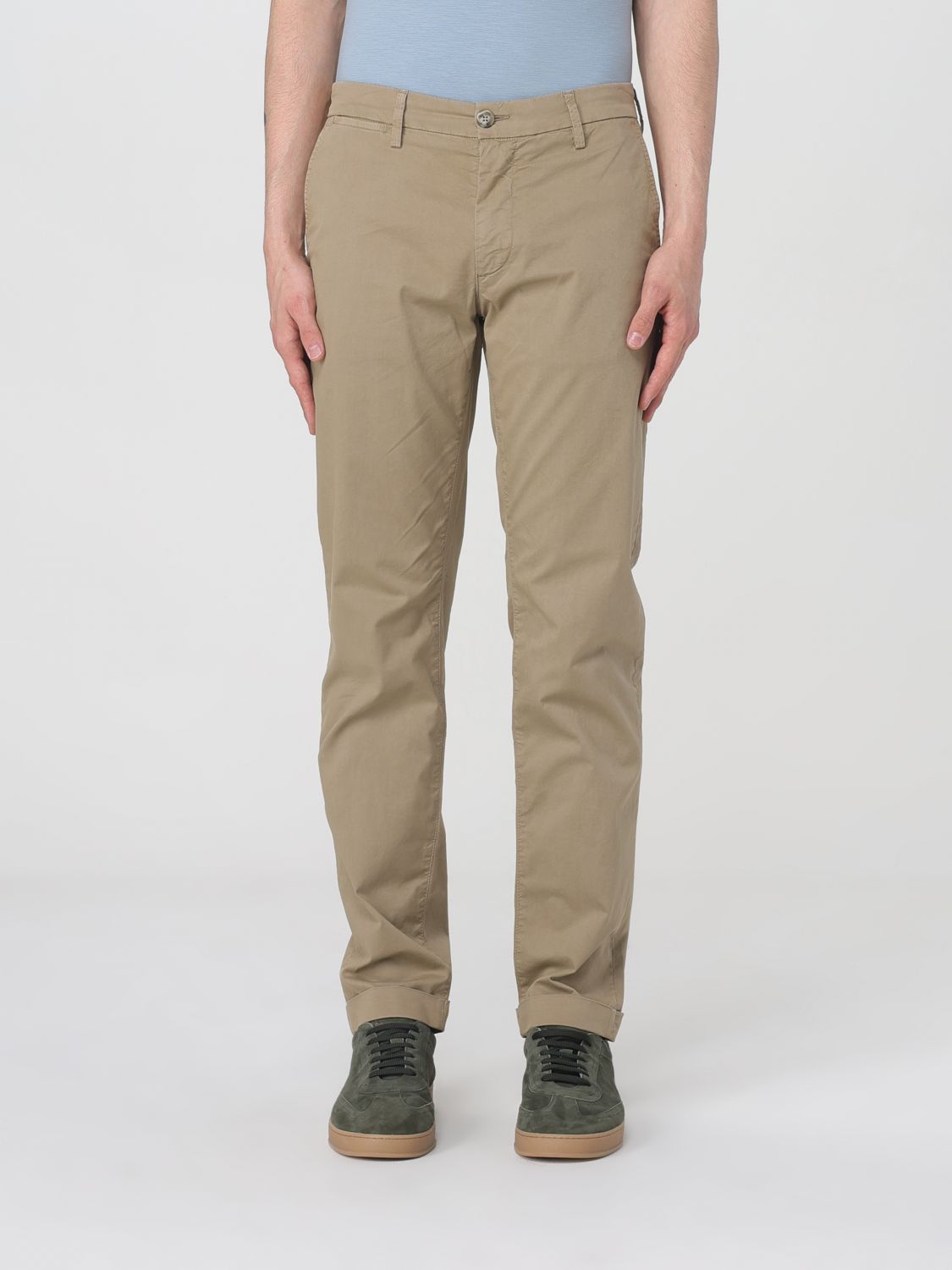 Re-hash Re_hash Man Pants Khaki Size 33 Cotton, Polyester, Elastane In Beige