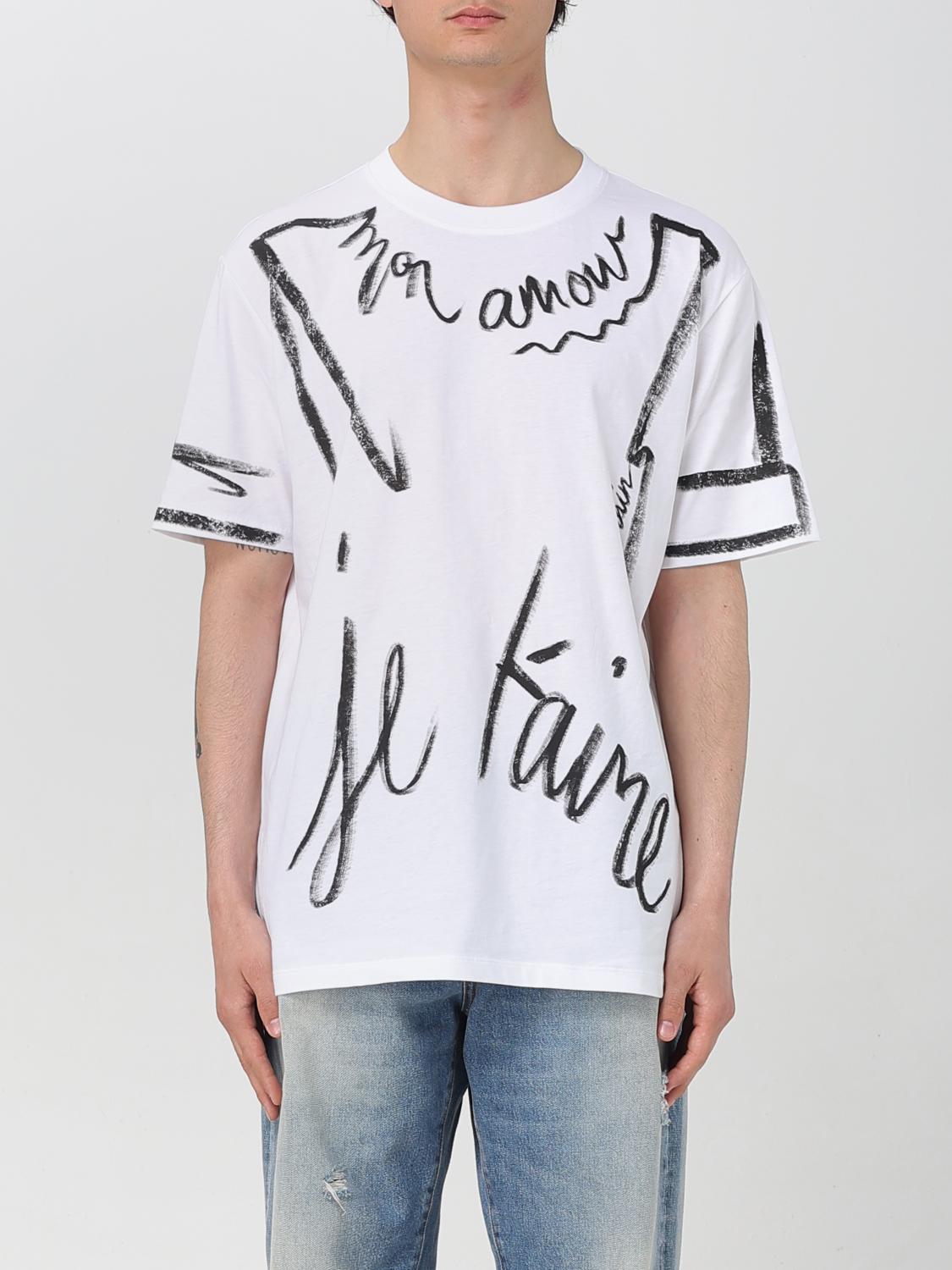 Shop Balmain T-shirt Men Color White