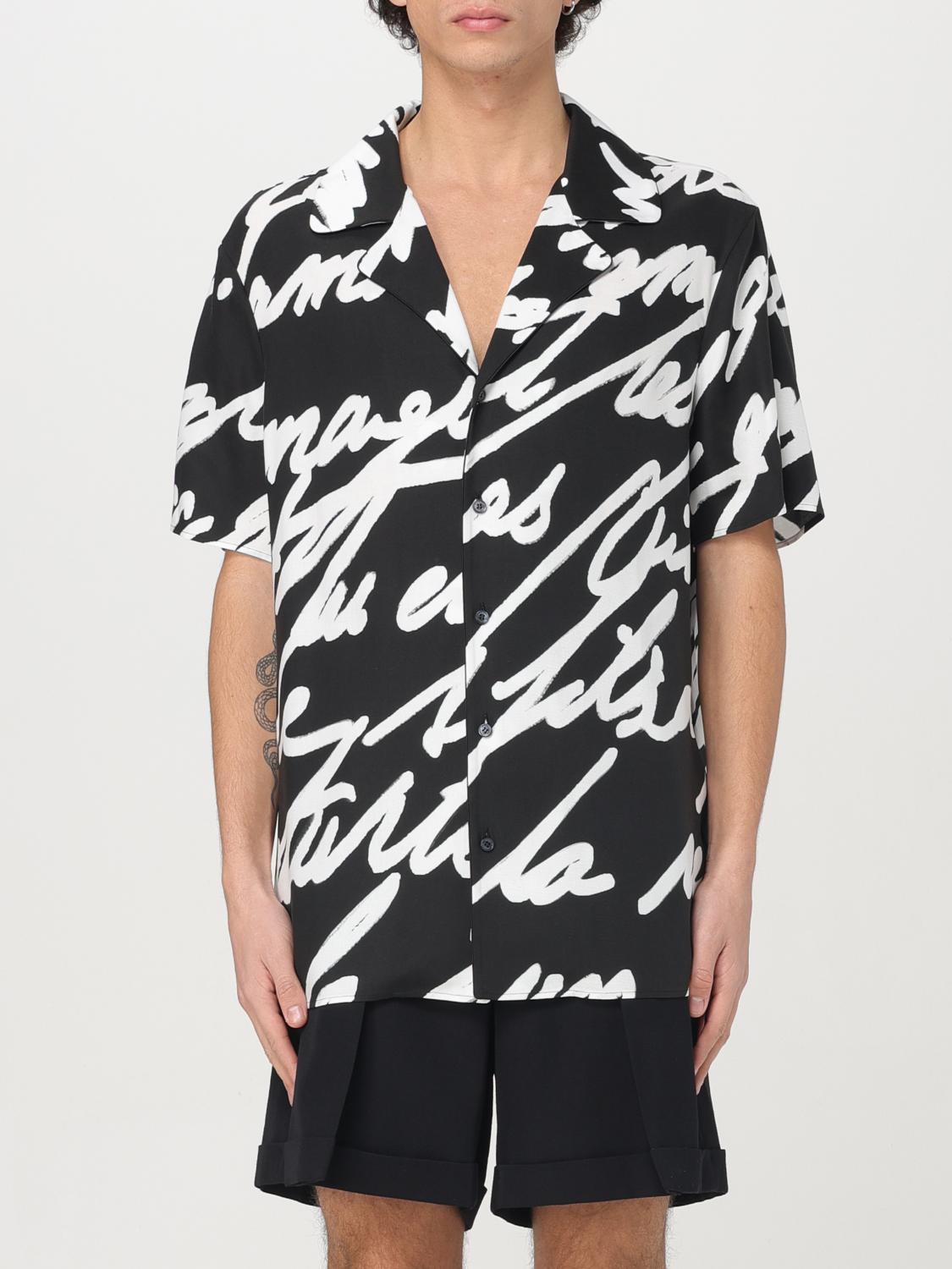 Shop Balmain Shirt  Men Color Black In Schwarz