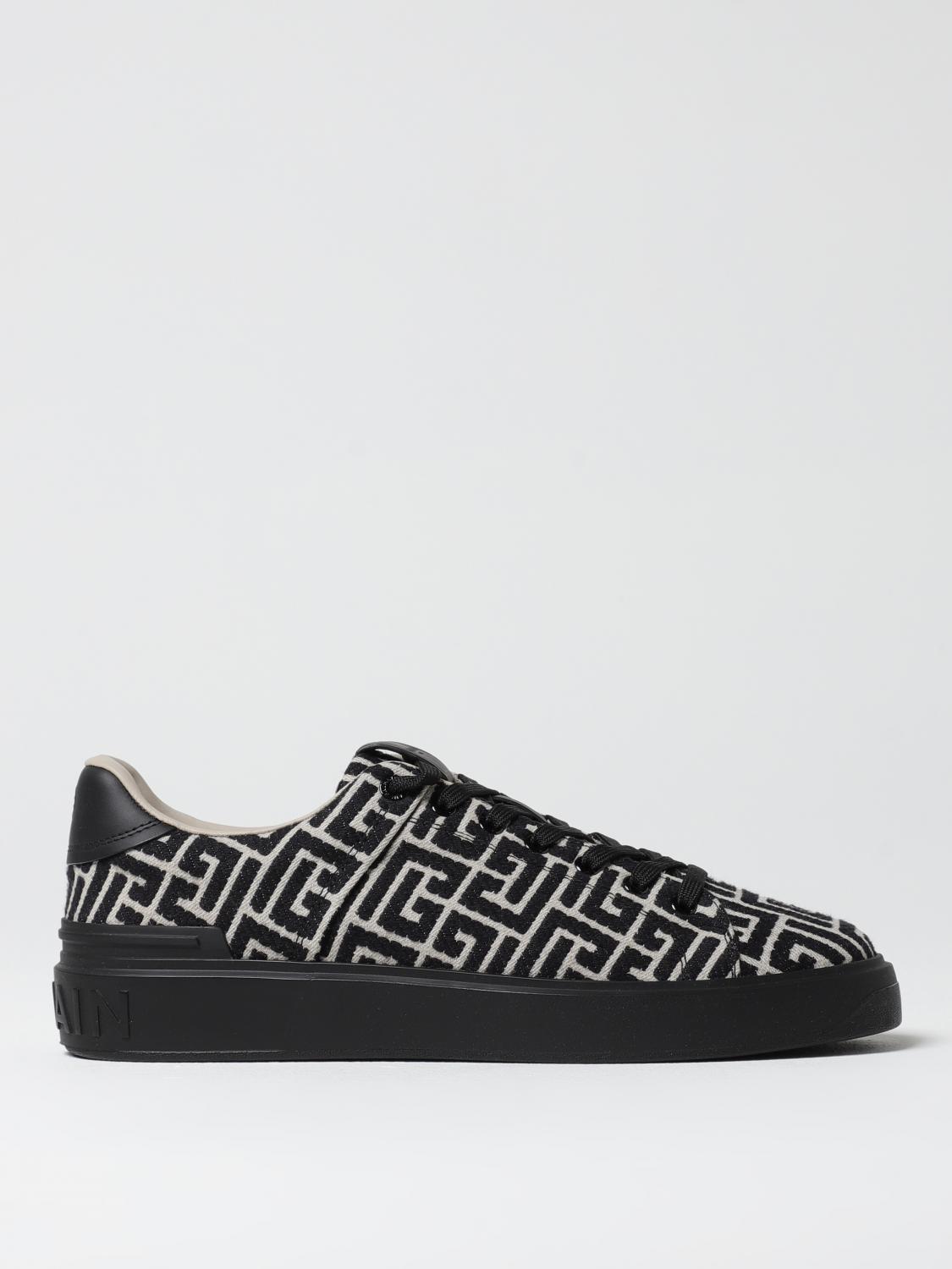 Balmain Black Low Top Sneakers In Schwarz