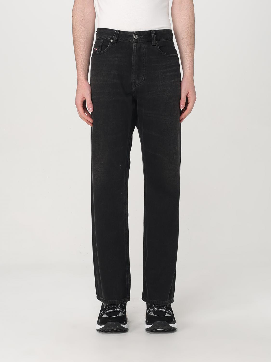 Diesel 1980 D-eeper Trousers Belt Loops In Black