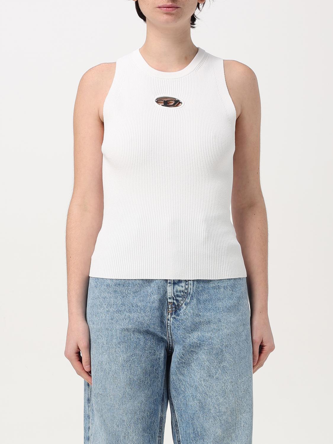Diesel M-caddix-top Tank Top In Weiss