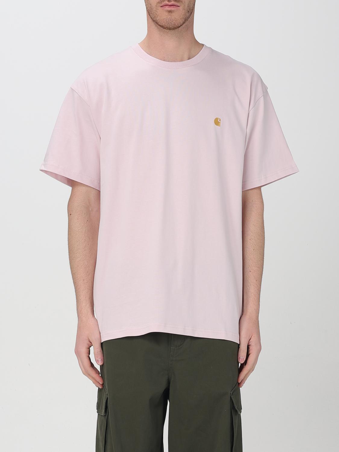 Carhartt T-shirt With Logo In Pink