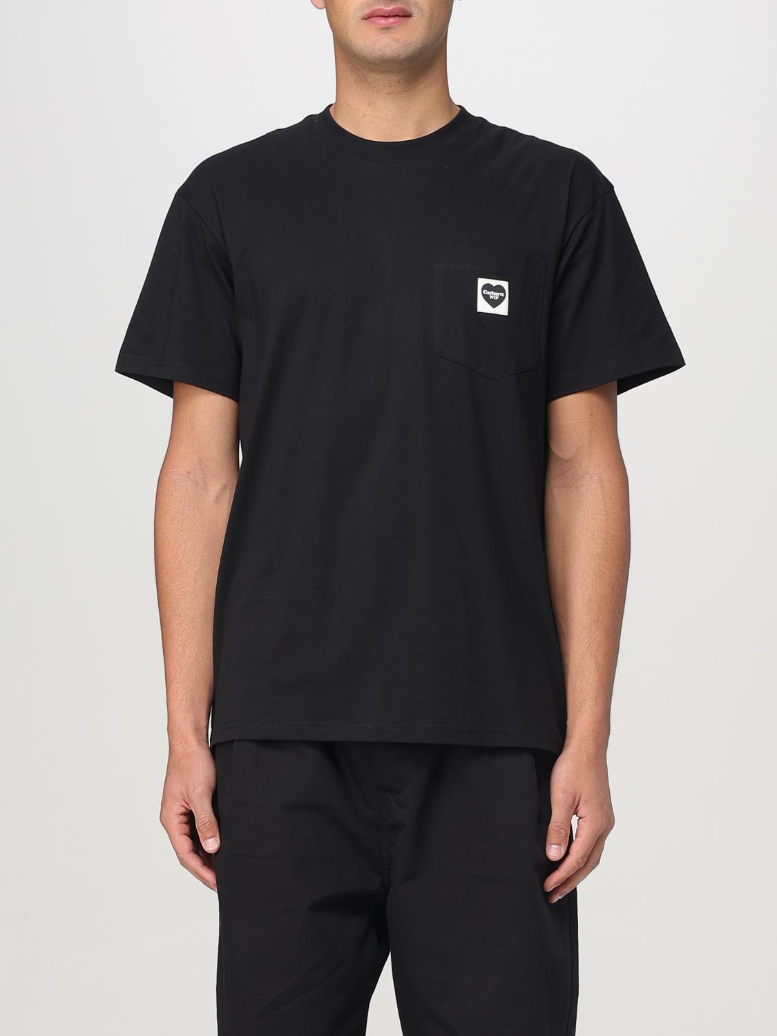 Carhartt Organic Cotton T-shirt With Iconic Patch In Black 1