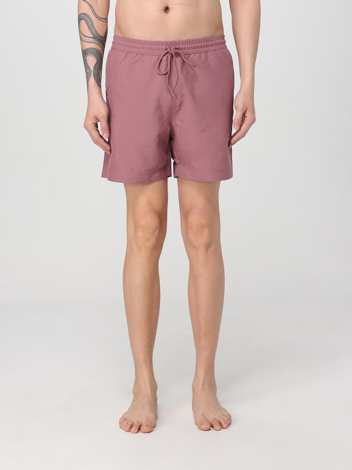 Carhartt Chase Swim Shorts In Pink