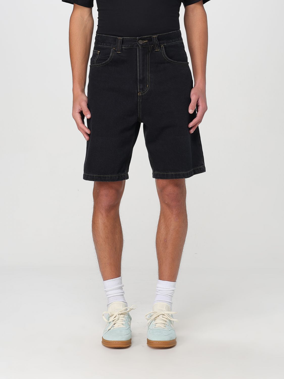 Carhartt Landon Washed-out Bermuda Shorts In Black