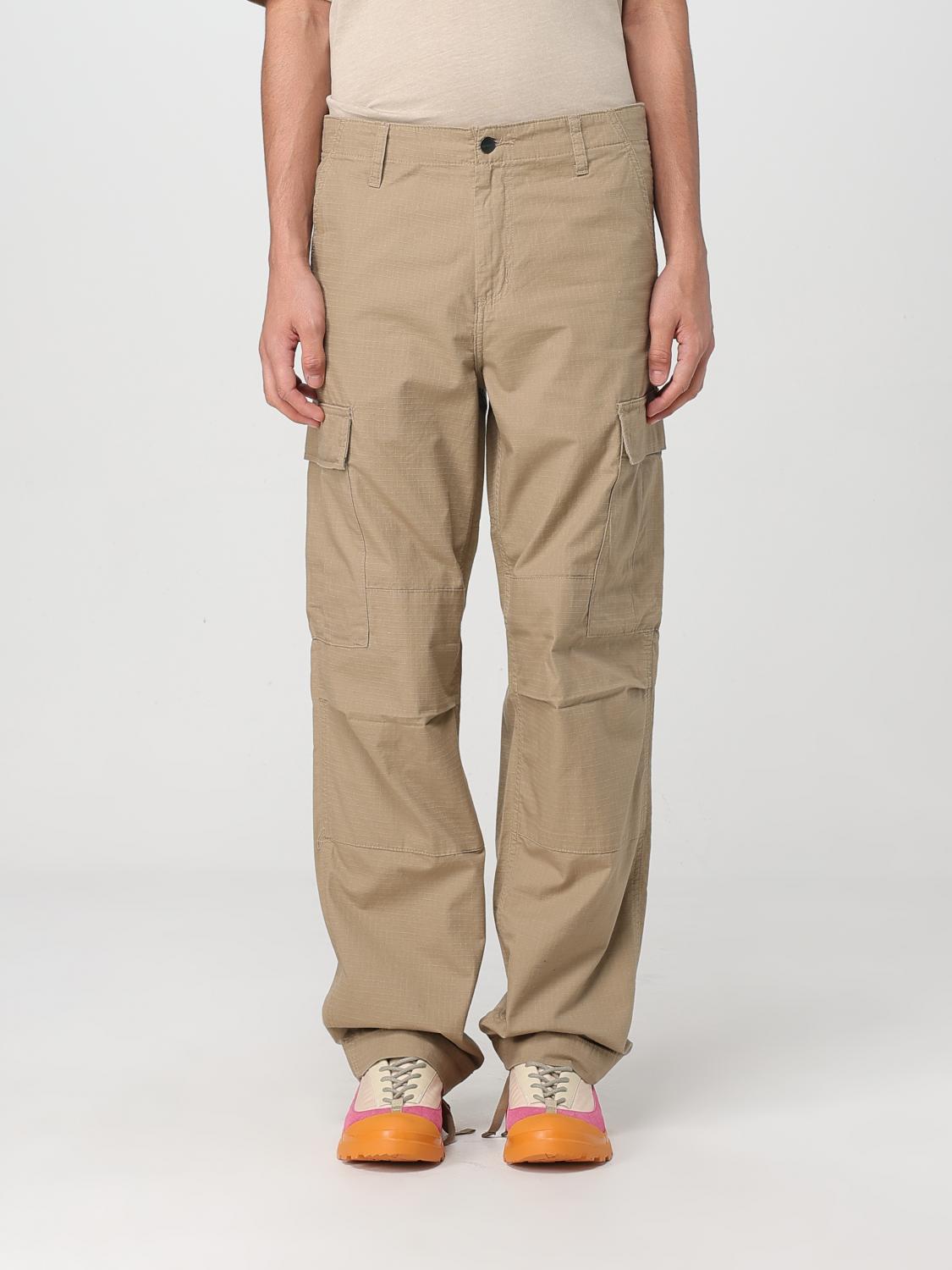 Carhartt Cole Cargo Pant In Beige Cotton In Camel