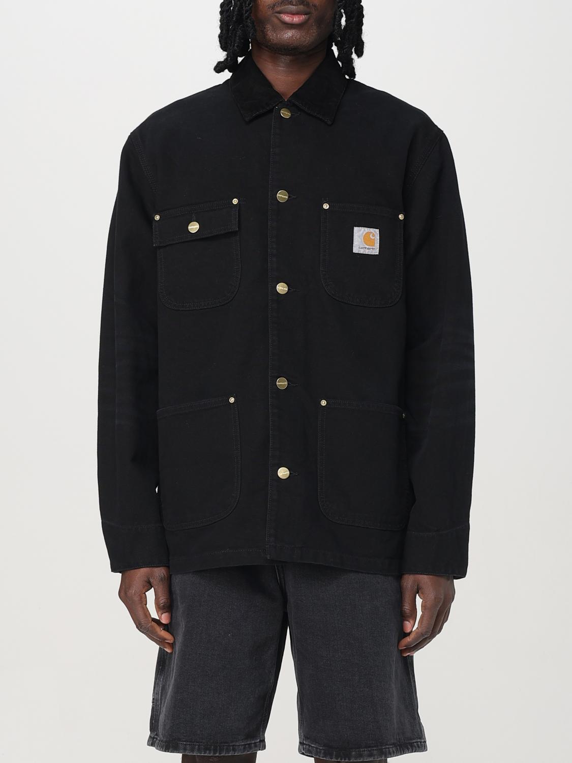 Carhartt Work In Progress Flint Corduroy Button-up Shirt In Black