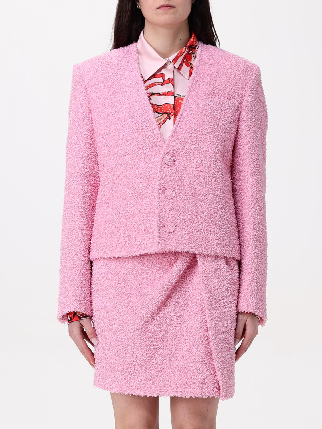 Msgm Blazer Woman Color Pink In Pink