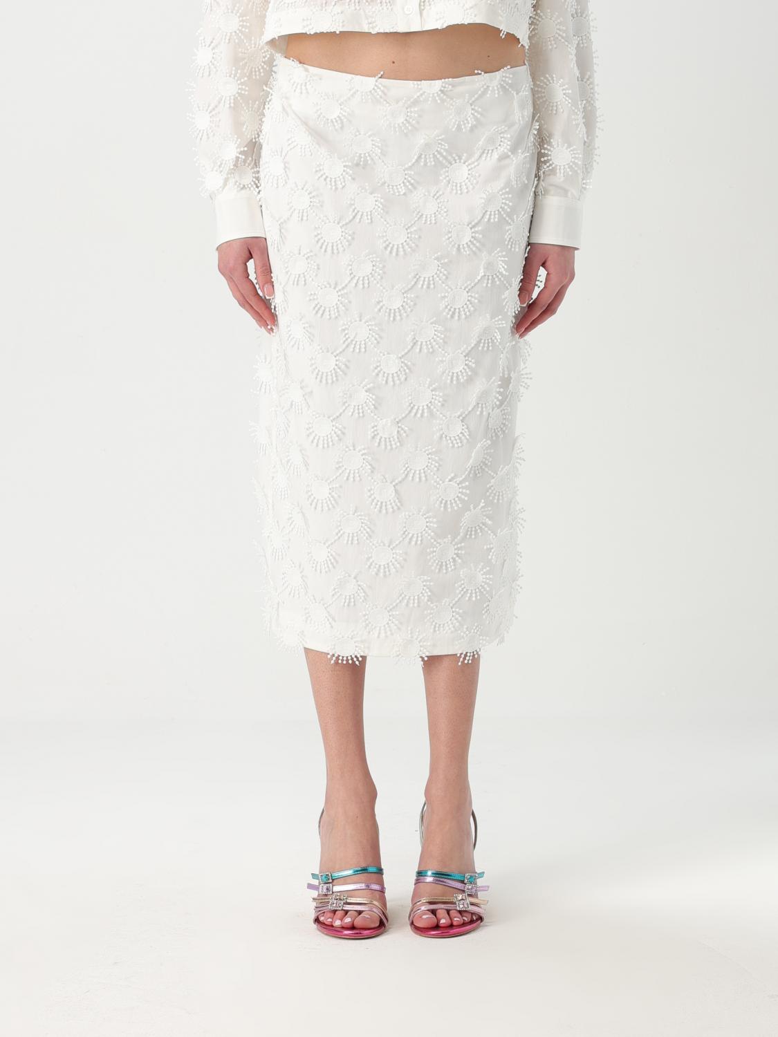 Msgm Skirts White In White