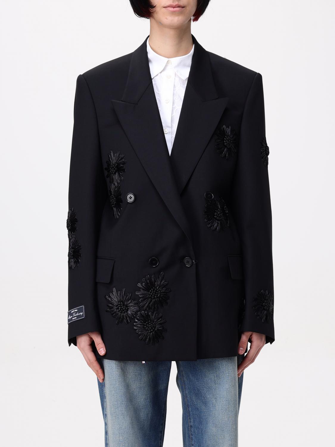 Msgm Blazer  Woman Color Black In Black