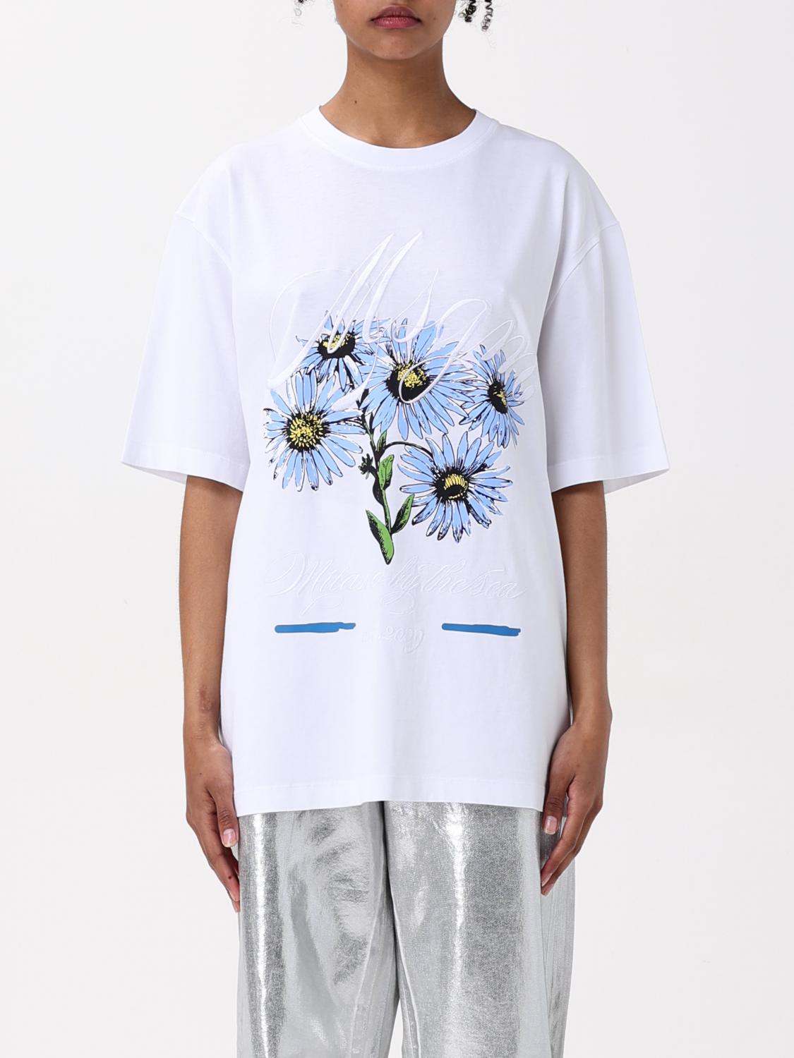 Msgm White Cotton T-shirt In White