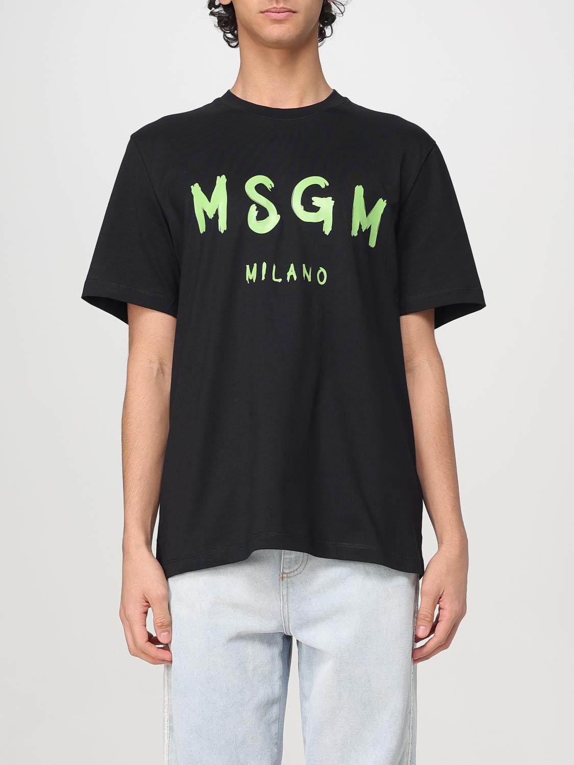 Msgm T-shirt Men Color Black In Black