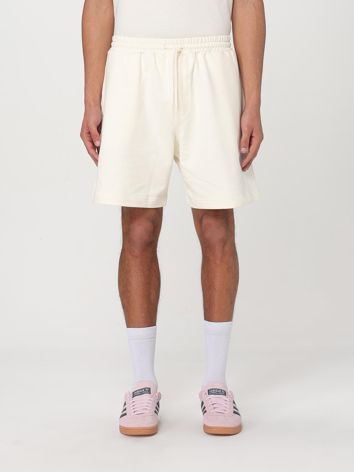 Msgm Short Men Color Yellow Cream In Yellow Cream