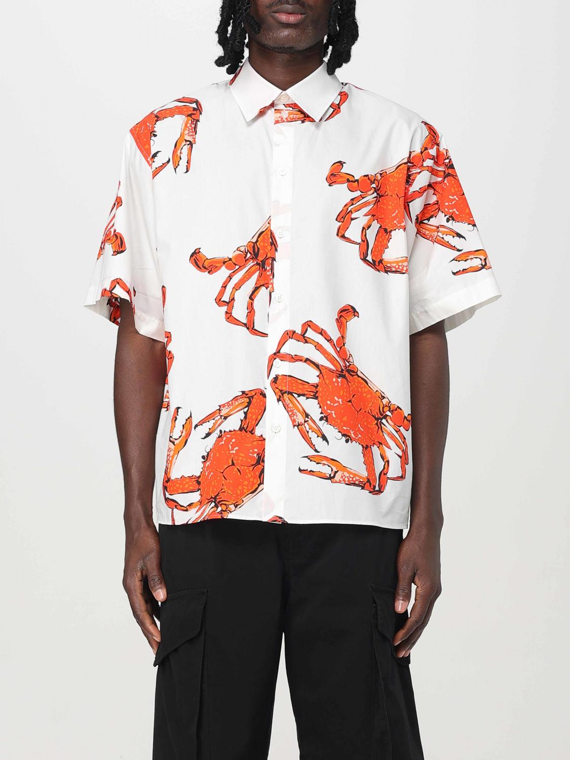 Msgm Short Sleeve Shirt In White