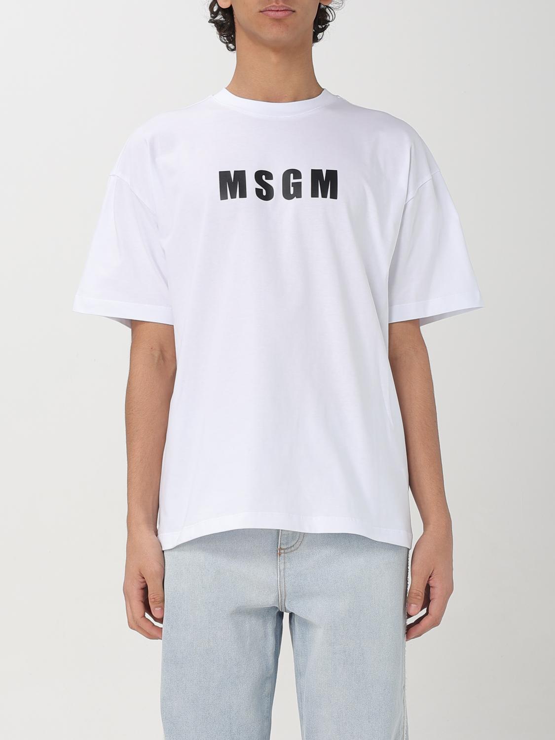 Msgm T-shirt Men Color White In White