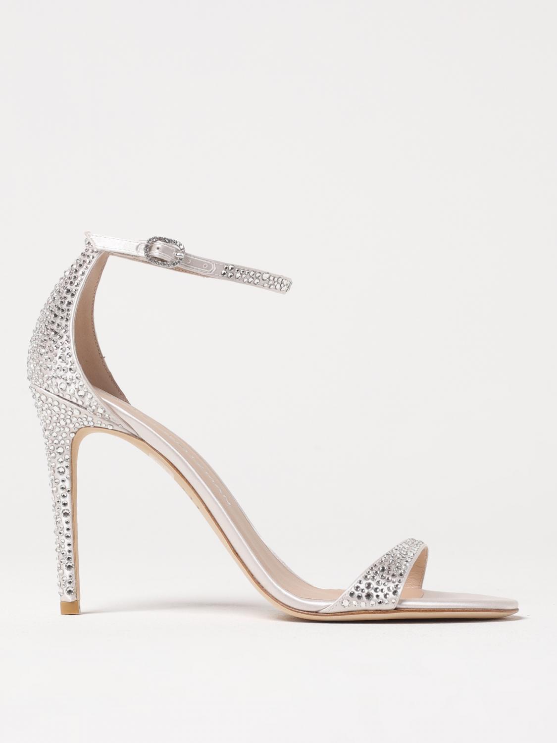 Stuart Weitzman Heeled Sandals Woman Color Cream In Cream