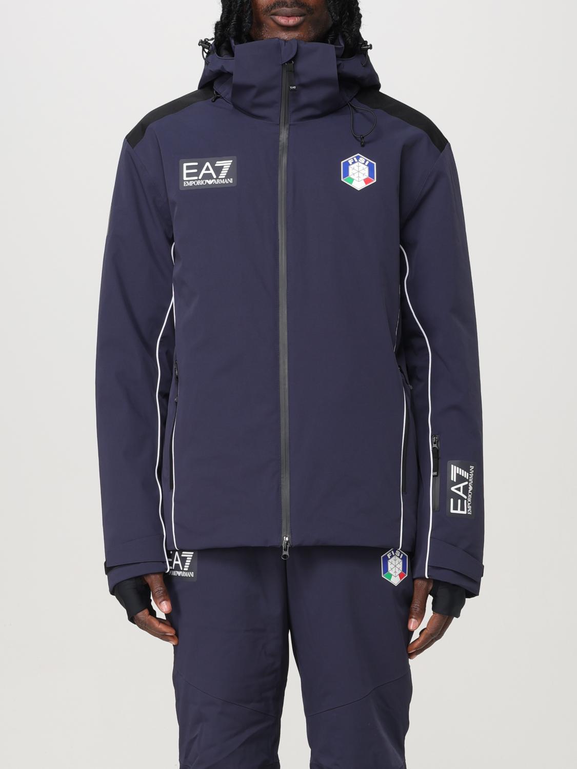 Ea7 Jacket Men Color Blue In Blau