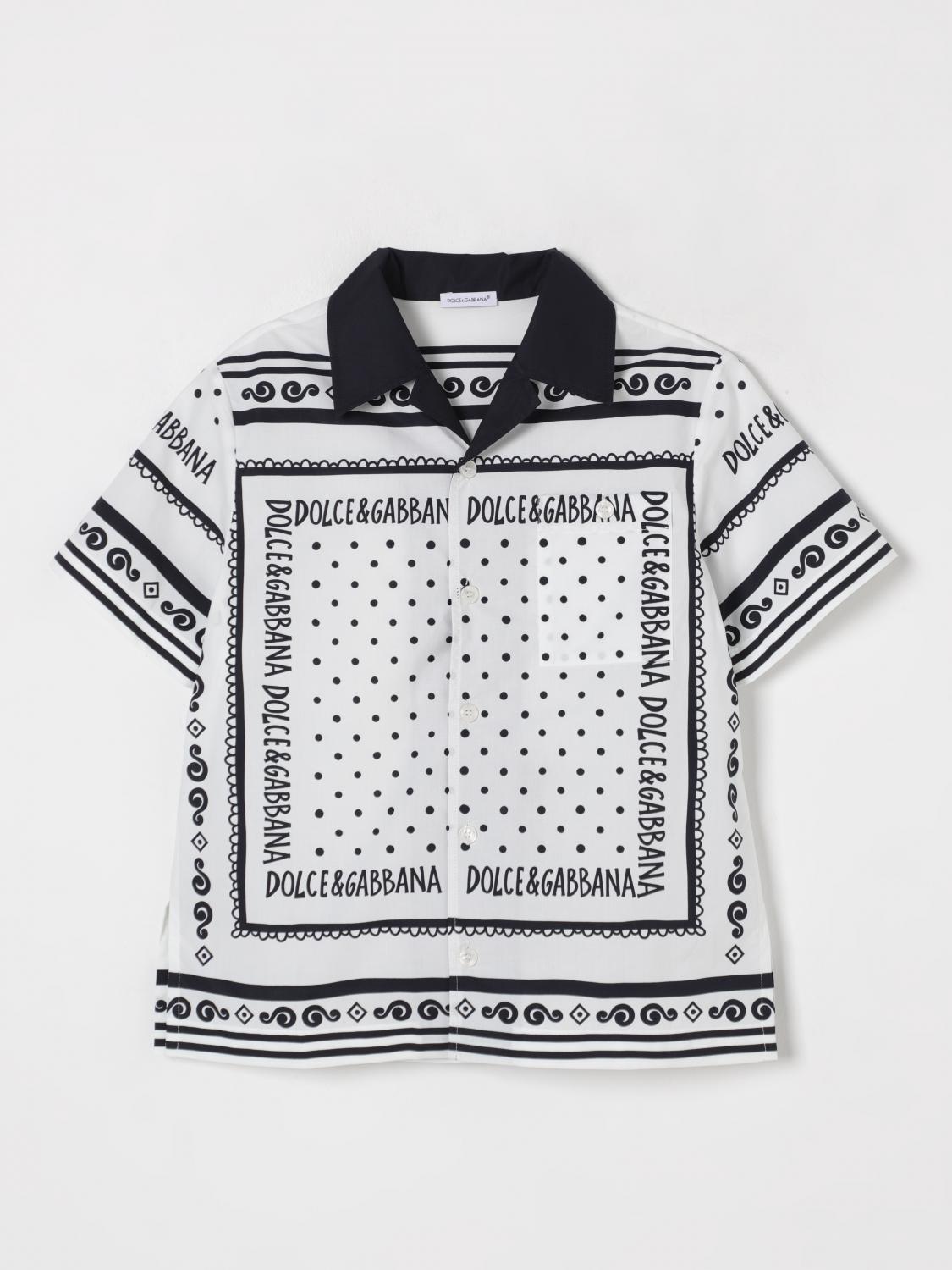 DOLCE & GABBANA SHIRT DOLCE & GABBANA KIDS COLOR WHITE 421355001