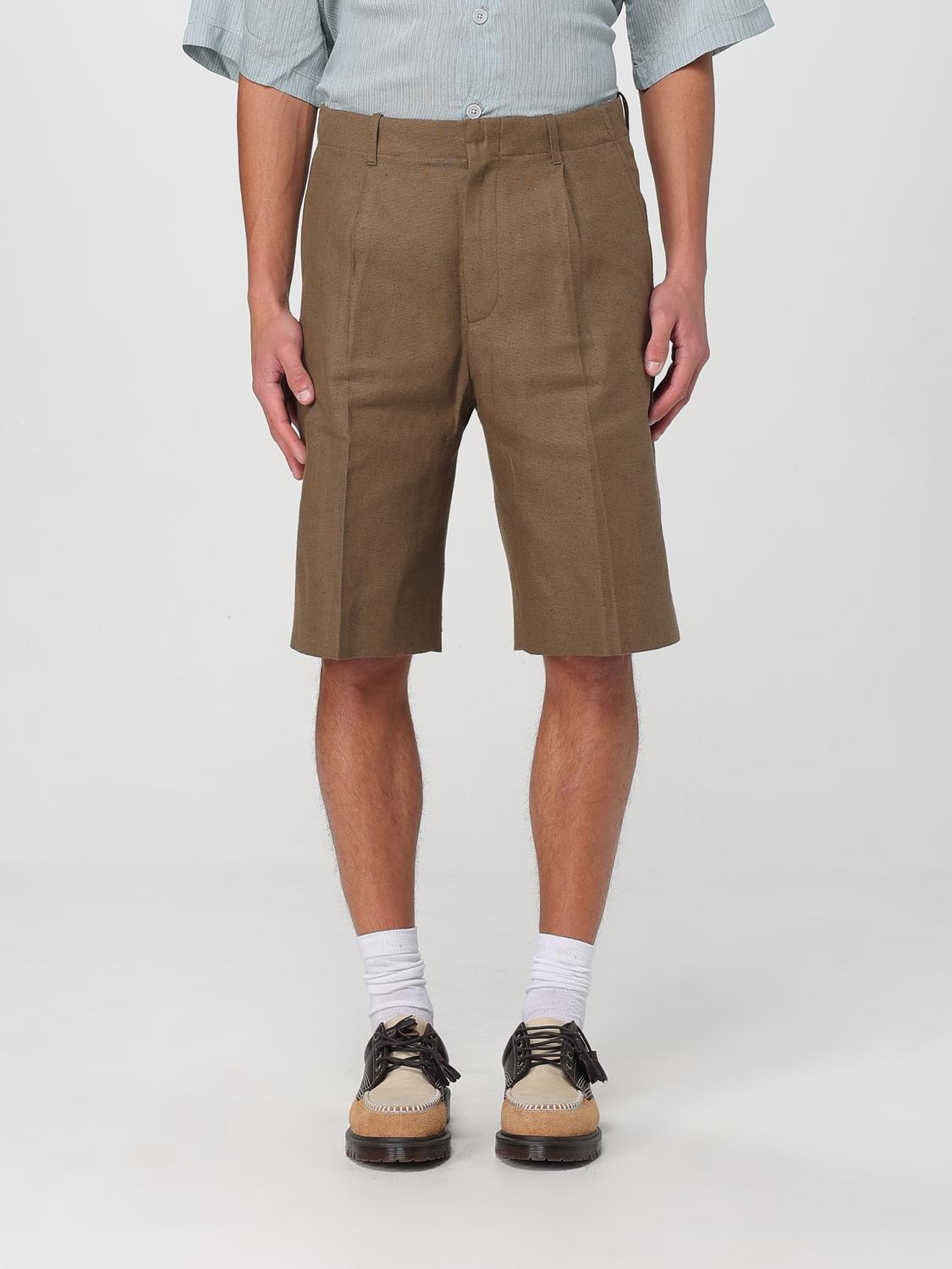 Our Legacy Borrowed Shorts Tobacco Draping Canvas In Tabak