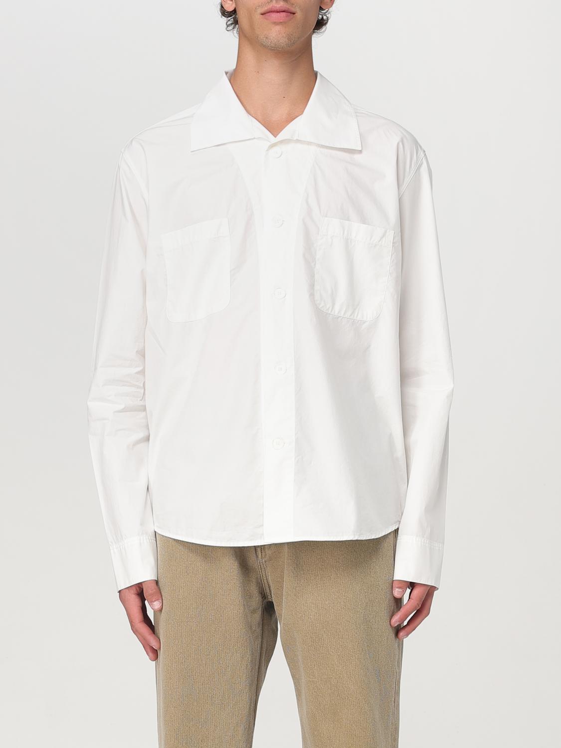 Our Legacy Funnel Cotton Poplin Shirt In White