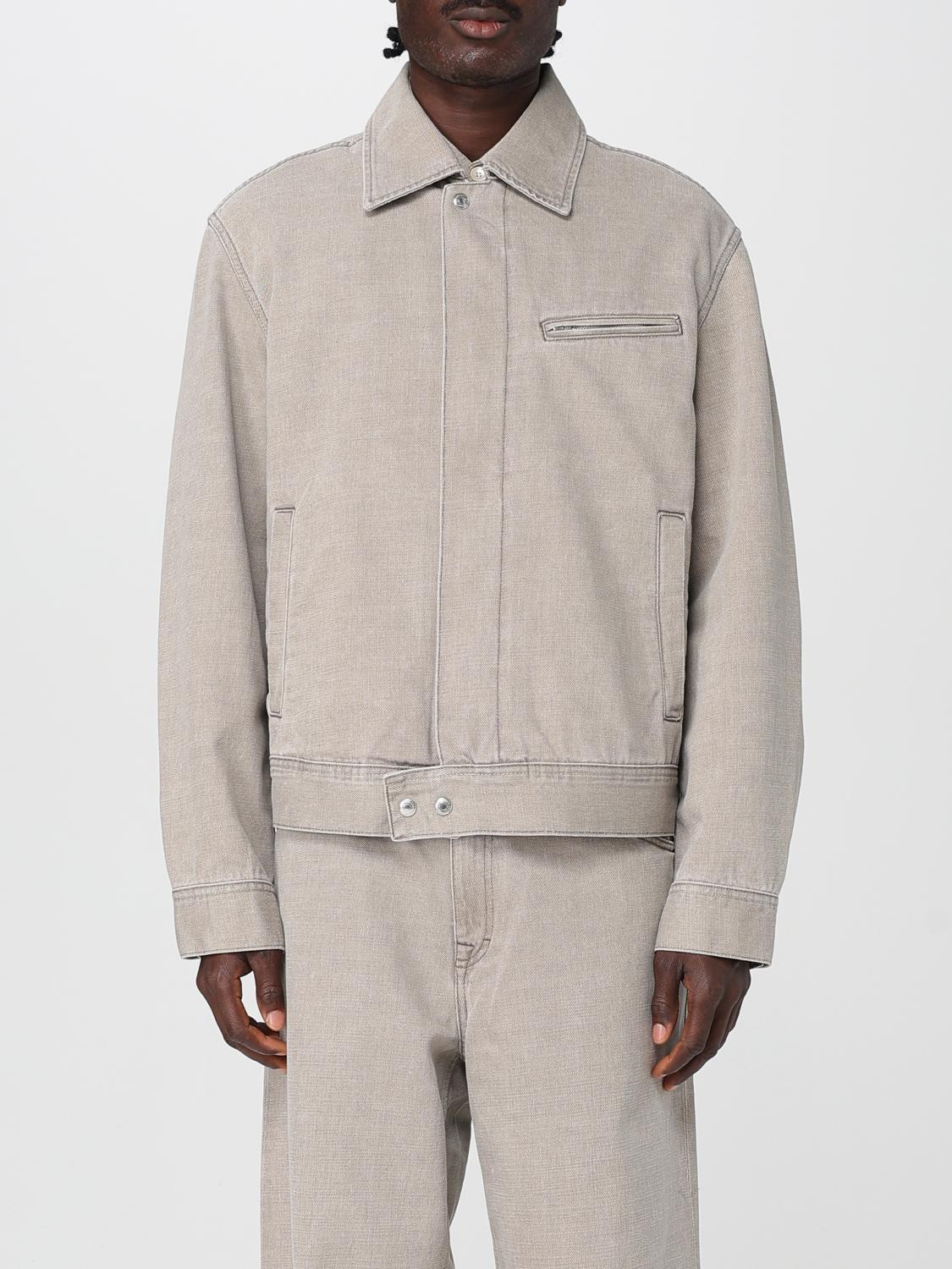 Our Legacy Collared Zipper Pocket Side Pockets Jacket In Gray